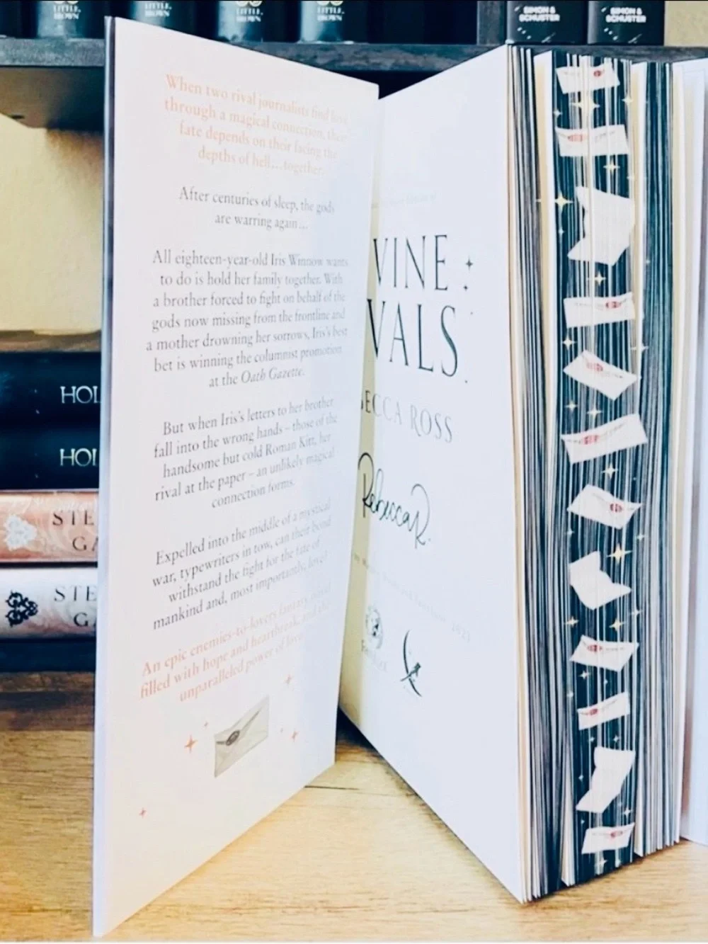 Fairyloot Exclusive Signed Edition Divine Rivals by Rebecca Ross